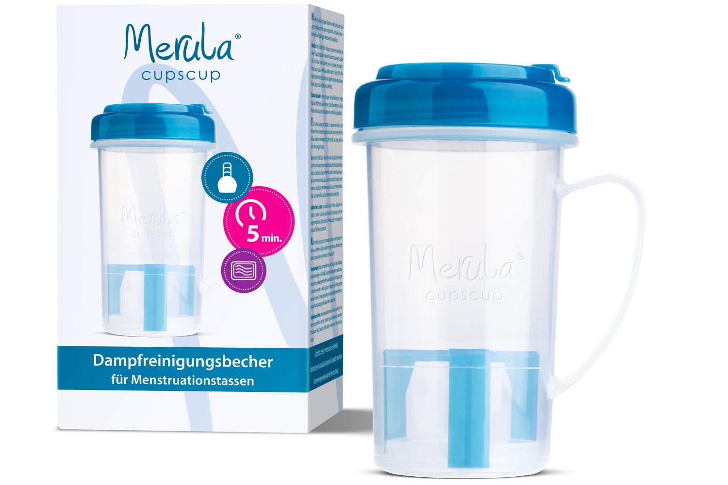 Merula Cupscup Dampfreinigungsbecher für Menstruationstassen